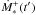 Mathematical equation: \appendix \setcounter{section}{1} \hbox{$\DMstarp(t')$}