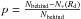 Mathematical equation: \hbox{$p = \frac{N_{\rm behind}-N_*(R_{\rm d})}{N_{\rm behind}}$}