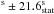 Mathematical equation: \hbox{$^{\rm s}\pm21.6^{\rm s}_{\rm stat}$}