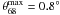 Mathematical equation: \hbox{$\theta_{68}^{\rm max} = 0.8^\circ$}