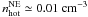 Mathematical equation: \hbox{$n_{\rm hot}^{\rm NE}\simeq 0.01 \mbox{ cm}^{-3}$}