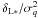 Mathematical equation: \hbox{$\deltaLs/\sigma_q^2$}