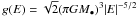 Mathematical equation: \hbox{$g(E)=\sqrt{2}(\pi GM_{\bullet})^{3}|E|^{-5/2}$}