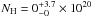 Mathematical equation: \hbox{$N_{\rm H}= 0_{-0}^{+3.7} \times 10^{20}$}