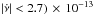 Mathematical equation: \hbox{$|\nudot| < \np{2.7)}{-13}$}