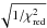 Mathematical equation: \hbox{$\sqrt{1/\chi^2_{\rm red}}$}