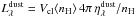 Mathematical equation: \appendix \setcounter{section}{1} \hbox{$L_\lambda^{\rm dust}=V_{\rm cl}\langle n_{\rm H}\rangle \,4\pi \,\eta_\lambda^{\rm dust}/n_{\rm H}$}