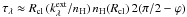 Mathematical equation: \appendix \setcounter{section}{2} \hbox{$\tau_\lambda\approx R_{\rm cl}\,(k_{\lambda}^{\rm ext}/n_{\rm H})\,n_{\rm H}(R_{\rm cl})\,2(\pi/2-\varphi)$}