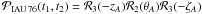 Mathematical equation: \hbox{$\mathcal P_{\rm IAU\,76}(t_1,t_2)=\mathcal{R}_3(-z_A)\mathcal{R}_2(\theta_A)\mathcal{R}_3 (-\zeta_A)$}