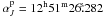 Mathematical equation: \hbox{$\alpha_{J}^{\rm p}= {\rm 12^h51^m26\fs282}$}