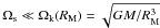Mathematical equation: \hbox{$\Omega_{\rm s} \ll\Omega_{\rm k}(R_{\rm M}) = \sqrt{GM/R_{\rm M}^3}$}