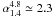 Mathematical equation: \hbox{$\alpha_{1.4}^{4.8}\simeq 2.3$}