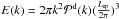 Mathematical equation: \hbox{$E(k)=2 \pi k^2 \mathcal{P}^{\rm d}(k) (\frac{L_{\rm sp}}{2\pi})^3$}