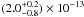 Mathematical equation: \hbox{$(2.0^{+0.2}_{-0.8})\times 10^{-13}$}