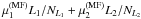 Mathematical equation: \hbox{$\mu_1^{(\mathrm{MF})} {L_1}/{N_{L_1}} + \mu_2^{(\mathrm{MF})} {L_2}/{N_{L_2}}$}