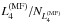 Mathematical equation: \hbox{$L_4^{(\mathrm{MF})}/N_{L_4^{(\mathrm{MF})}}$}
