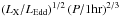 Mathematical equation: \hbox{$\left( L_{\rm X}/ L_{\rm Edd}\right)^{1/2} \left(P/1{\rm hr}\right)^{2/3}$}