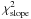 Mathematical equation: \hbox{$\chi^2_{\rm slope}$}
