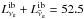 Mathematical equation: \hbox{$L_{\nu_{\rm e}}^{\mathrm{ib}} + L_{\bar{\nu}_{\rm e}}^{\mathrm{ib}}= 52.5$}