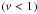 Mathematical equation: \hbox{$\left(\nu<1\right)$}