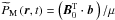 Mathematical equation: \hbox{${\widetilde P}_{\rm M}\left(\vec r,t\right)=\left(\vec B_{0}^{\rm T}\cdot\vec b\,\right)/\mu$}
