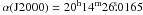 Mathematical equation: \hbox{$\alpha({\rm J}2000)=20^{\rm h}14^{\rm m}26\fs0165$}