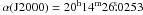 Mathematical equation: \hbox{$\alpha({\rm J}2000)=20^{\rm h}14^{\rm m}26\fs0253$}