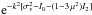Mathematical equation: \hbox{${\rm e}^{-k^2[\sigma_v^2-I_0-(1{-}3\,\mu^2)I_2]}$}