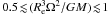 Mathematical equation: \hbox{$0.5\!\lesssim\!(R_{\rm e}^3\Omega^2/GM)\!\lesssim\!1$}