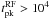 Mathematical equation: \hbox{$t_{\rm pk}^{\rm RF}>10^4$}