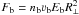 Mathematical equation: \hbox{$F_{\mathrm{b}}=n_{\mathrm{b}}\varv_{\mathrm{b}}E_{\mathrm{b}}R_{\bot}^2$}
