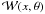 Mathematical equation: \appendix \setcounter{section}{3} \hbox{$\mathcal{W}(x, \theta)$}