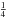 Mathematical equation: \appendix \setcounter{section}{2} \hbox{$\frac{1}{4}$}