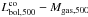 Mathematical equation: \hbox{$L^{\rm co}_{\rm bol,500} - M_{\rm gas, 500}$}