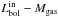 Mathematical equation: \hbox{$L^{\rm in}_{\rm bol}-M_{\rm gas}$}