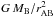 Mathematical equation: \hbox{$G\,M_{\rm B}/r_{\rm AB}^2$}