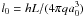 Mathematical equation: \hbox{$l_0=hL/(4\pi q a_0^3)$}