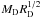 Mathematical equation: \hbox{$M_{\rm D}R_{\rm D}^{1/2}$}