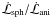 \hbox{$\dot{\mathcal{L}}_\mathrm{sph} / \dot{\mathcal{L}}_\mathrm{ani}$}