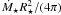 \hbox{$\dot{M}_\star R_\star^2 / (4\pi)$}