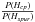 \hbox{$\frac{P(H_{cp})}{P(H_{spur})}$}