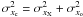 \hbox{$\sigma_{x_{\rm c}}^2 = \sigma_{x_{\rm X}}^2 + \sigma_{x_{\rm o}}^2$}