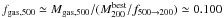 Mathematical equation: \hbox{$f_{{\rm gas},500} \simeq M_{{\rm gas,500}} / (M^{{\rm best}}_{200}/ f_{500 \rightarrow 200}) \simeq 0.100$}