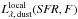\hbox{$L_{\rm \lambda,\, dust}^{\rm local}({\it SFR},F)$}