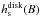 \hbox{$h^{\rm disk}_{\rm s}(B)$}