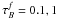 \hbox{${\tau}^f_B=0.1,1$}