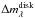 \hbox{$\Delta m^{\rm disk}_{\lambda}$}