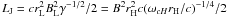 $L_{\rm J}=cr_{\rm L}^2B_{\rm L}^2\gamma^{-1/2}/2=B^2r_{\rm H}^2c(\omega_{c H}r_{\rm H}/c)^{-1/4}/2$