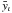 \hbox{$\bar{y}_{\iota}$}