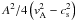 \hbox{$A^2/4 \left( {{v}}_{\rm A}^2- c_{\rm s}^2 \right)$}
